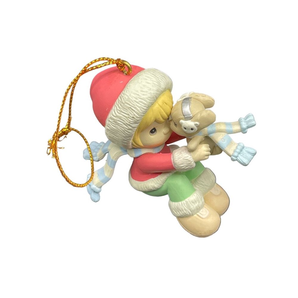 NIB Vtg. Enesco Set of 4 Precious Moments Holiday Expressions Christmas Ornamen - Picture 6 of 16